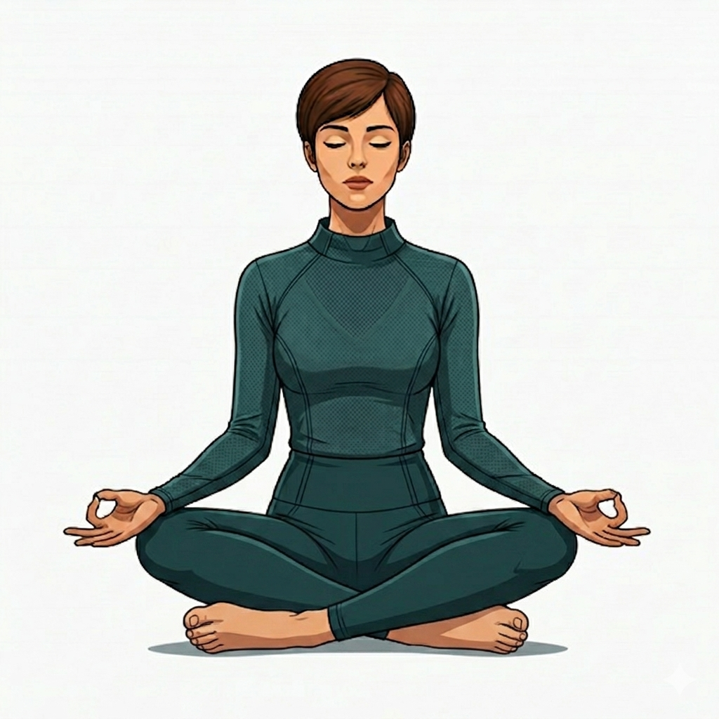 Person meditating
